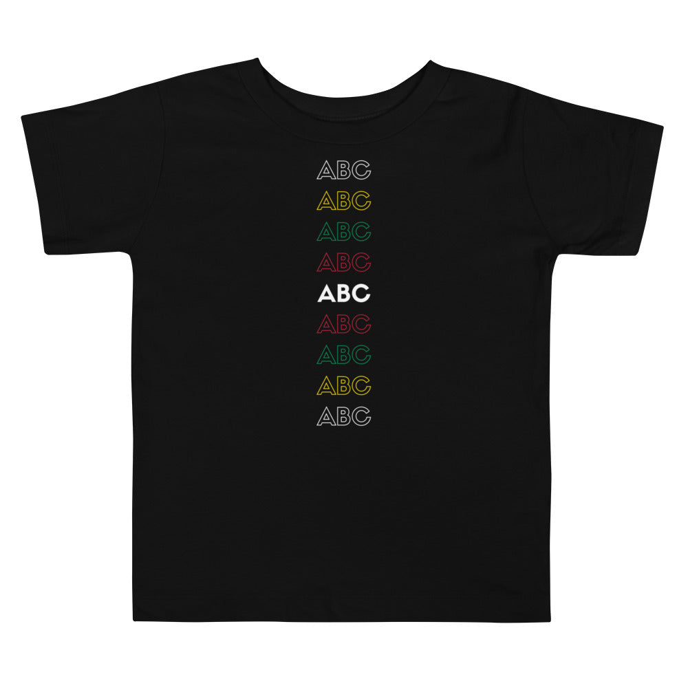 Buy ABC's Toddler T-Shirt in USA | The Black Mermaid
