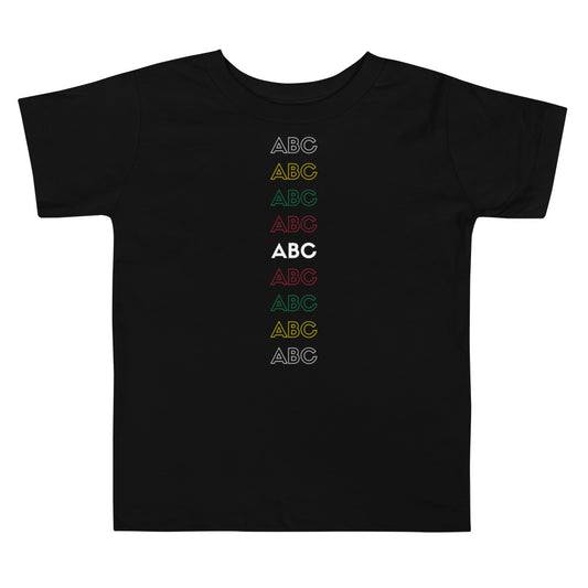 Buy ABC's Toddler T-Shirt in USA | The Black Mermaid